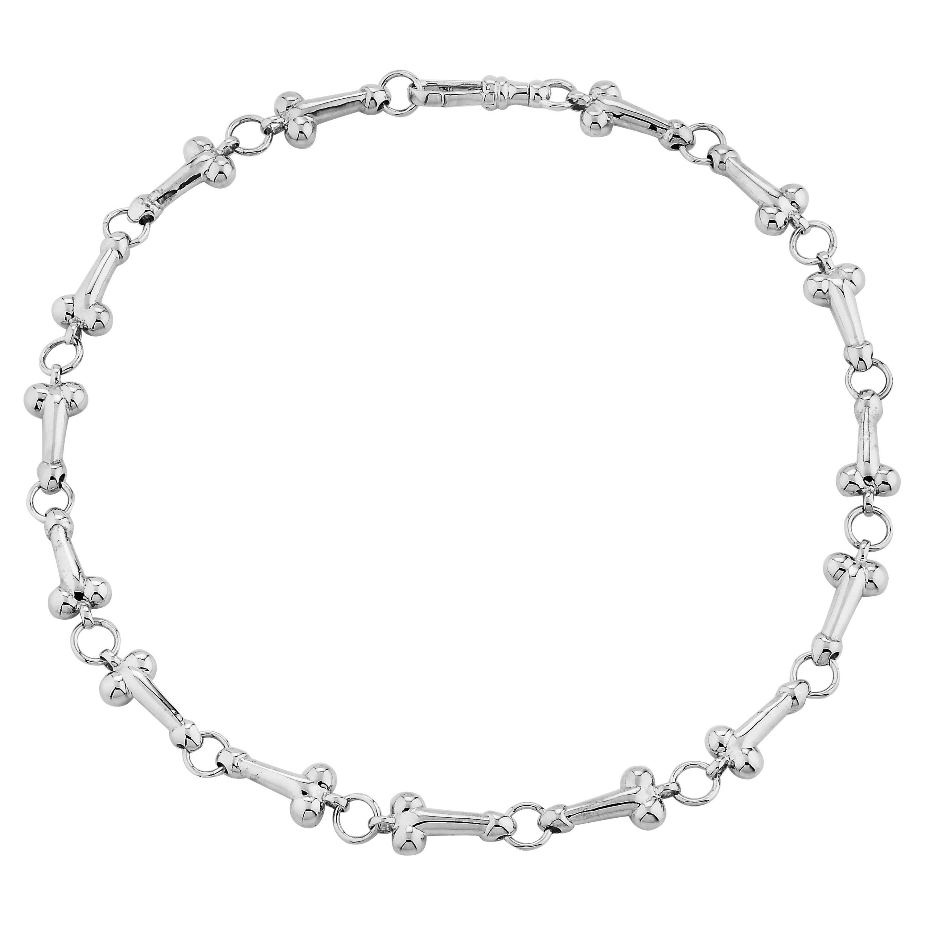 Betony Vernon Collier « Pierced Chain Necklace » en argent sterling 925 en stock
