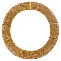 Vintage Gold Mesh Collier