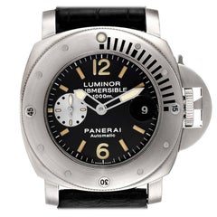 Panerai Luminor Submersible Steel Mens Watch PAM00064 Box Card