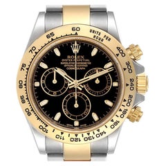 Rolex Cosmograph Daytona Steel Yellow Gold Black Dial Mens Watch 116503