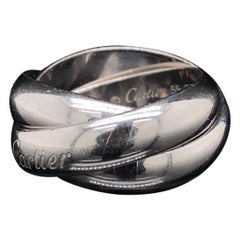 Anello Trinity Cartier vintage in oro bianco 18 carati