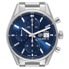 TAG Heuer Carrera Calibre 16 Montre chronographe en acier pour hommes CBK2112 Boîte Card