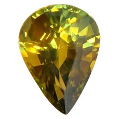 Unique Rare Australian Sapphire Untreated 0.81ct Yellow Blue Parti Colour Pear
