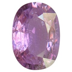 IGI Certified Untreated Deep Pink Purple Sapphire 0.92ct Oval Cut Sealed Gem