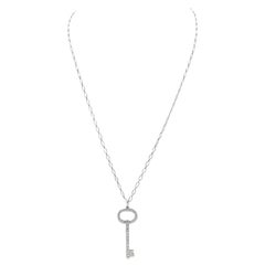 Tiffany & Co. Diamond Oval Key Necklace
