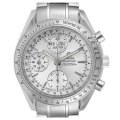 Omega Speedmaster Day Date Chrono Silver Dial Watch 3221.30.00
