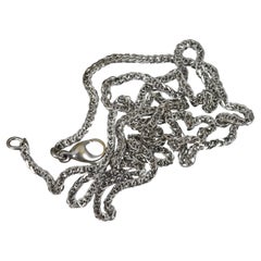 Quality 18 Carat White Gold Fancy Link Chain Necklace