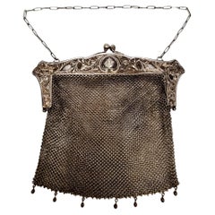 JWR Co German Silver Mesh Purse