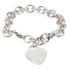 Retro T&Co SS Heart Charm Bracelet