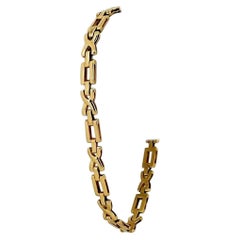 XO-Gliederarmband aus 14 Karat Gelbgold, Hugs and Kisses