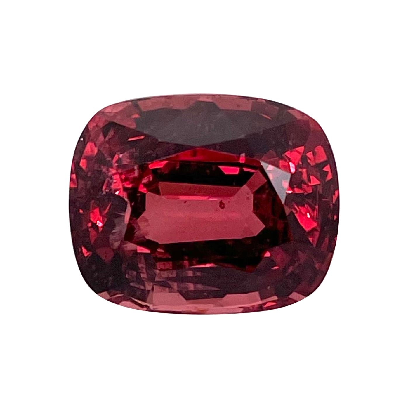 9.46 Carat Cushion Cut Red Spinel Loose Gemstone For Sale