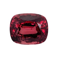 9.46 Carat Cushion Cut Red Spinel Loose Gemstone