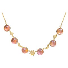 Collar de Turmalina Rosa, Diamantes y Oro de 18kt de Lauren Harper