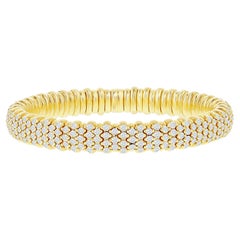 Stretch Flexible Diamond Bangle 7.50 Carats