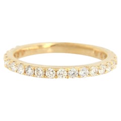 New 0.70ctw Diamond Wedding Band Ring in 14kt Yellow Gold