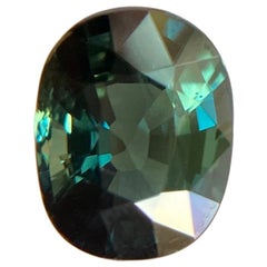 1.02ct Blue Green Teal Australian Sapphire Cushion Cut Gemstone