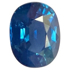 Fine Velvet Blue Sapphire Untreated 0.57ct Oval Cut Loose Diamond Gem