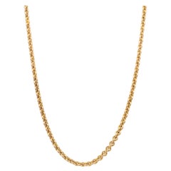 10 Karat Yellow Gold Circle Link Chain Necklace