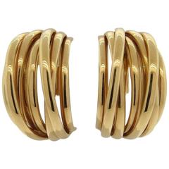 De Grisogono Large Gold Allegra Hoop Earrings