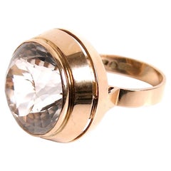 Kaunis Koru 14k & Rock Crystal Cocktail Ring