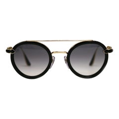 Verchromte Chromherzen BoJimr II Schwarze Sonnenbrille mit Etui