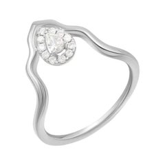 Fashion Gold Diamond Elegant Ring for Her 18K