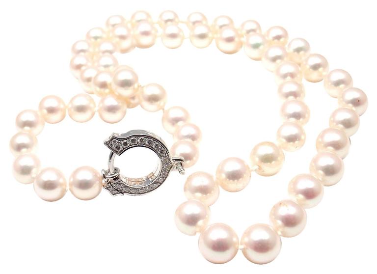 Cartier pearl necklace prices Clearance