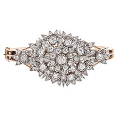 Victorian Old Cut Diamond Starburst Bracelet & Pendant