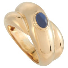 Cartier 18K Yellow Gold Sapphire Ring