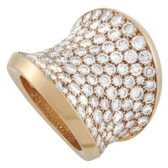 Cartier 18K Rose Gold 6.50 Ct Diamond Chalise Ring
