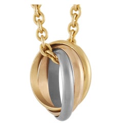 Cartier Trinity Collier pendentif en or jaune 18 carats