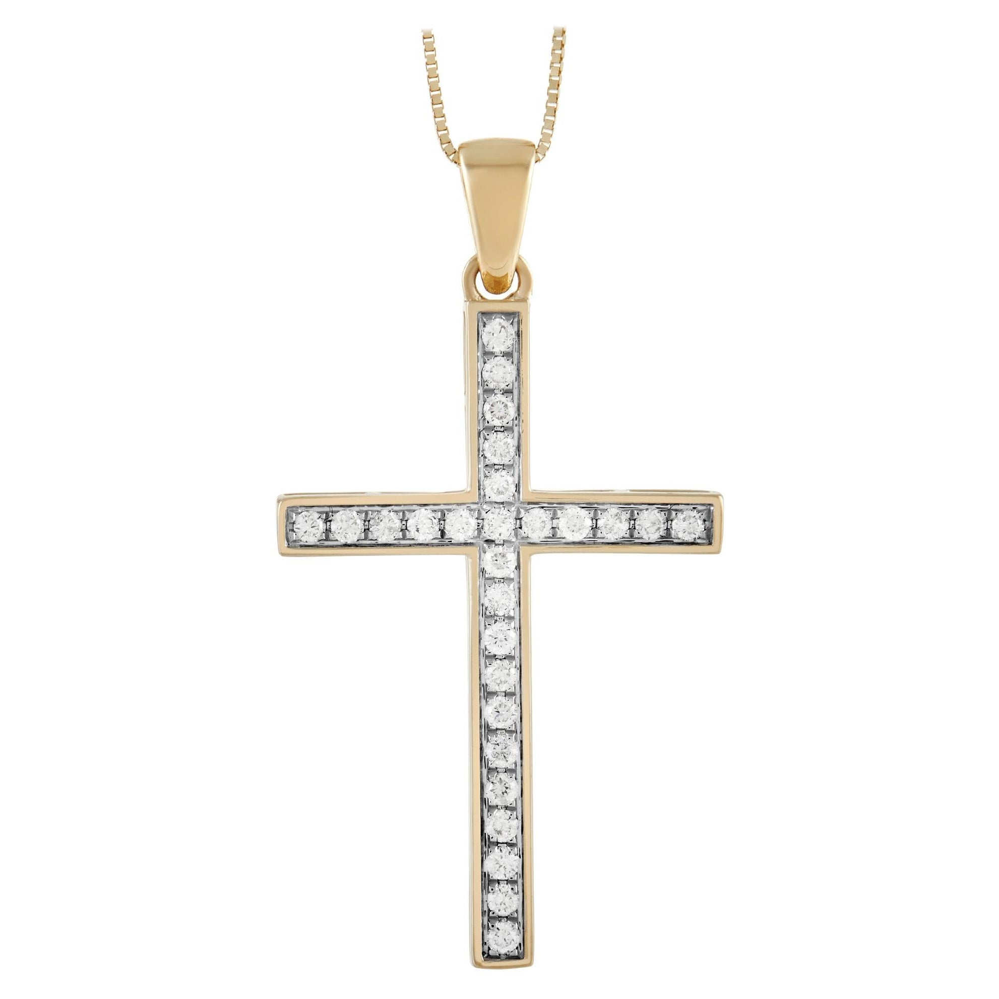 24k gold crucifix pendant 