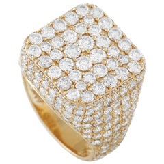 LB Exclusive 14K Yellow Gold 7.57 Ct Diamond Ring