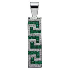 Greek Key Necklace Modern Greek Design Necklace