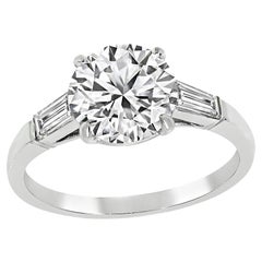 Vintage GIA Certified 2.01ct Diamond Engagement Ring