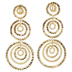 18 Karat Yellow Gold Chandelier Earrings