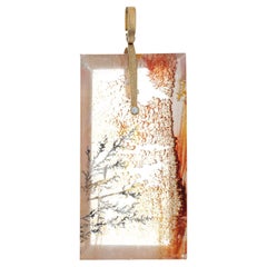 Alex Sepkus Sticks & Stones Dendritic Opal Pendant Diamond 18k Gold Estate