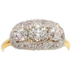 1910 Edwardian Diamond Gold Platinum Ring