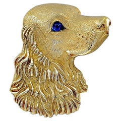 Tiffany & Co. Cocker Spaniel Gold Pin