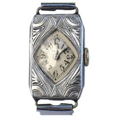 Art-déco-Damenarmbanduhr von Elgin, gewartet, um 1930