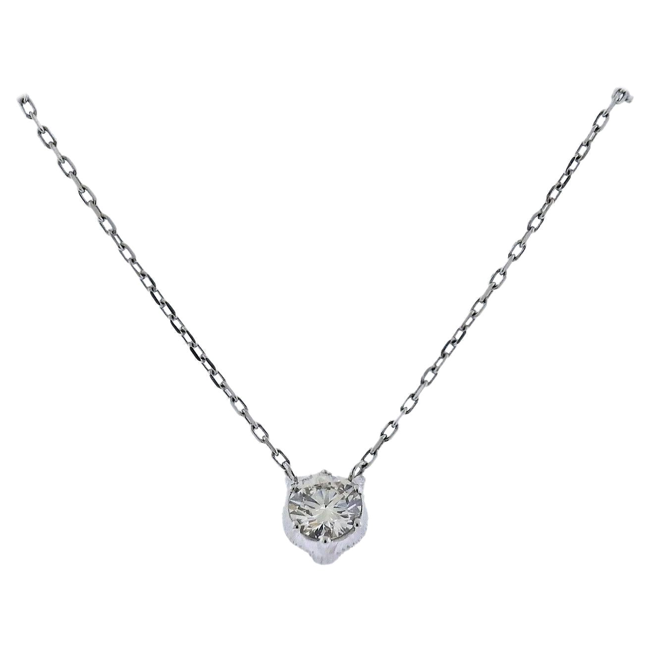 Gucci Yoyeria Gold Diamond Cat Reversible Pendant Necklace For Sale