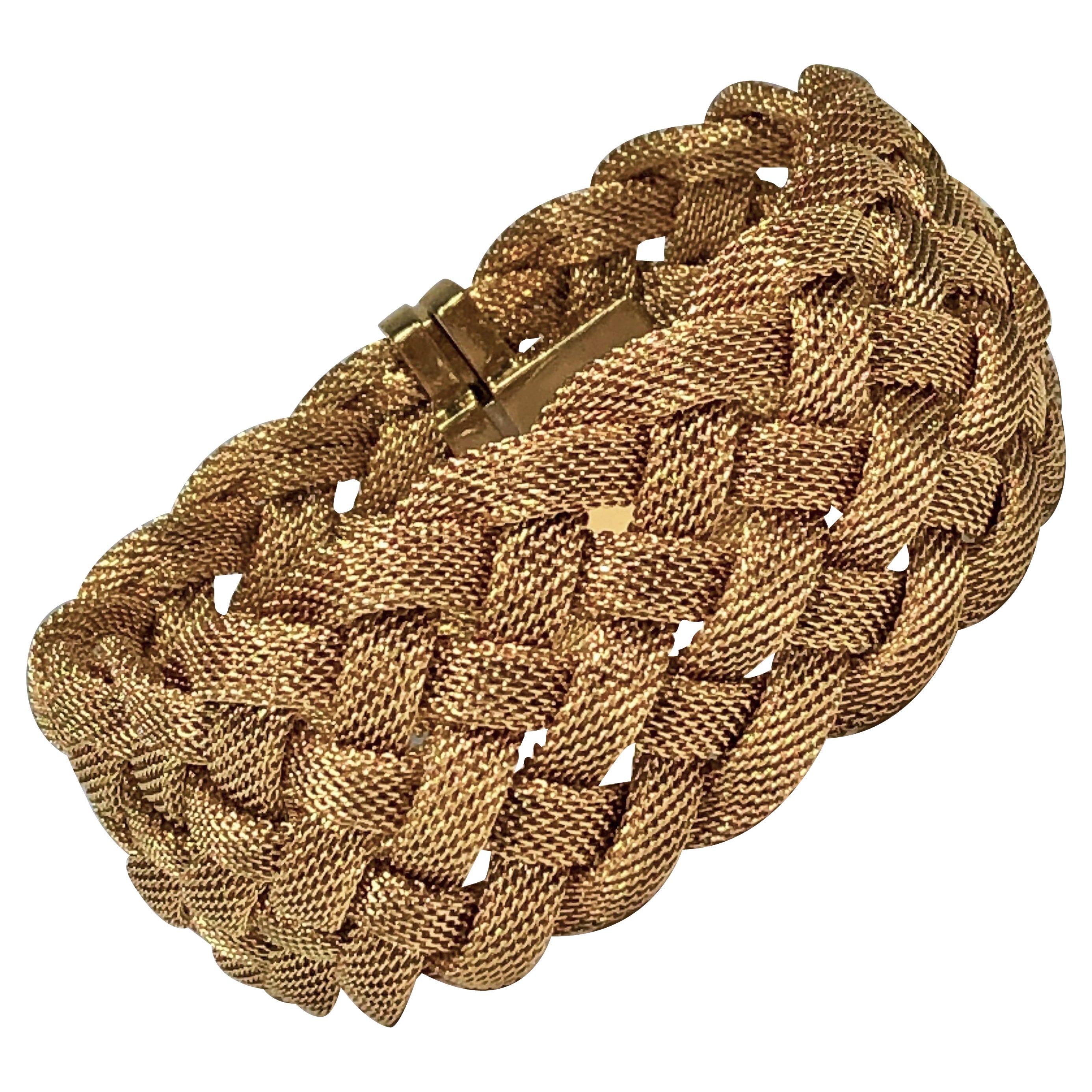 Tiffany & Co. Woven Gold Mesh Bracelet