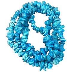 Collier Chip turquoise perles turquoise pierre naturelle