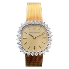 Girard Perregaux Retro Ladies 18k 750 Yellow Gold & Diamond Watch