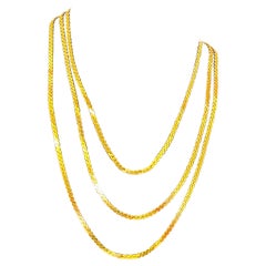 Vintage 14 Karat Yellow Gold 8 Gm Chain Necklace