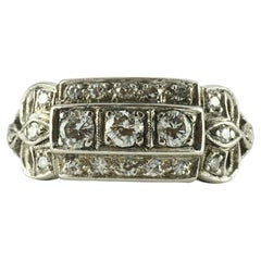 Vintage Era Diamond and Platinum Ring