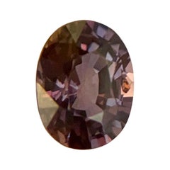 Saphir certifié GIA couleur changeante 1,01 carat, taille ovale non traitée et non chauffée, pierre précieuse rare