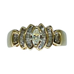 Vintage 0.50 Carat Marquise Diamond Engagement Ring