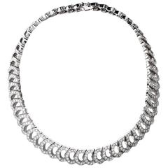 Cartier French Diamond Gold Choker Necklace 3
