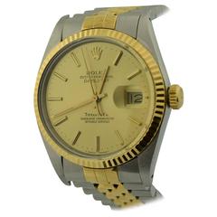 Rolex for Tiffany & Co. Yellow Gold Datejust Automatic Wristwatch Ref 16013